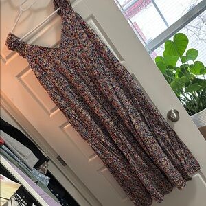 Multicolor Sleeveless Maxi Dress